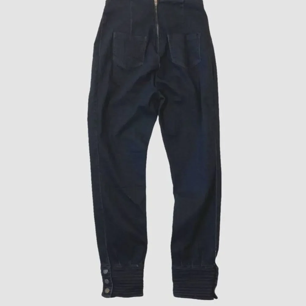 Daisy Black Flattering V Front and Pleats Pant Sz XL - Picture 3 of 5